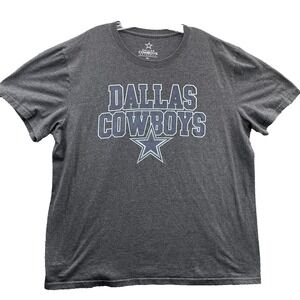 Dallas Cowboys T-Shirt Men's XL Gray Retro Football Sportswear Training Athletic
